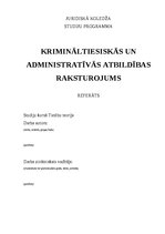 Referāts 'Krimināltiesiskās un administratīvās atbildības raksturojums', 1.