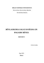 Referāts 'Būvlaukuma sagatavošana un pagaidu būves', 1.