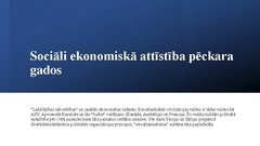 Prezentācija 'Sociāli ekonomiskā attīstība pēckara 
gados', 1.