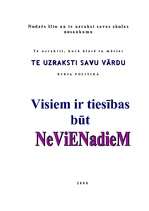 Eseja 'Visiem ir tiesības būt nevienādiem', 1.