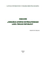 Referāts 'Veselības aprūpes sistēma: pārmaiņu laiks. Čehijas Republika', 1.