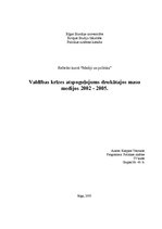 Referāts 'Valdības krīzes atspoguļojums drukātajos masu medijos ', 1.