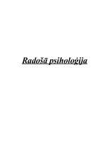 Referāts 'Radošā psiholoģija', 1.