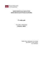 Referāts 'Projekta pieteikums. Sociālā kampaņa: HIV apzināšanās un HIV eksprestestu popula', 1.