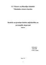 Referāts 'Romiešu un ģermāņu kultūru mijiedarbība un savstarpējie aizguvumi', 1.