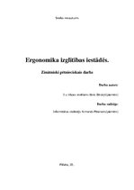 Referāts 'ZPD Ergonomika izglītības iestādēs, teorētiskā daļa un noformējuma paraugs', 1.