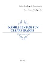 Referāts 'Referāts par komponistiem K.Sensānss un C.Franks', 1.