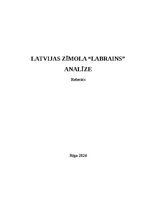 Referāts 'Latvijas zīmola  "Labrains" analīze', 1.