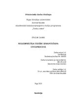 Referāts 'Negodprātīga tiesību izmantošana civilprocesā', 1.