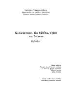 Referāts 'Konkurence, tās būtība', 1.