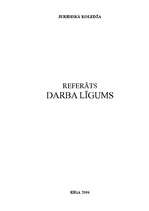 Referāts 'Darba līgums', 1.