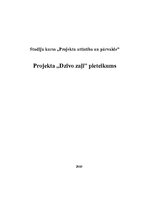 Paraugs 'Projekta "Dzīvo zaļi" pieteikums', 1.