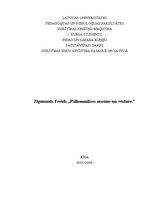 Referāts 'Zigmunds Freids "Psihoanalīzes nozīme un vēsture"', 1.