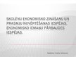 Prezentācija 'Skolēnu ekonomisko zināšanu un prasmju novērtēšanas iespējas, ekonomisko iemaņu ', 1.