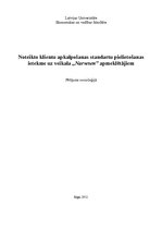 Referāts 'Noteikto klientu apkalpošanas standartu pielietošanas ietekme uz veikala "Narves', 1.