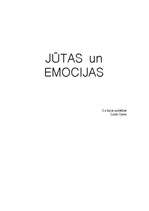 Eseja 'Jūtas un emocijas', 1.