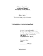 Referāts 'Fizisko īpašību attīstīšana sākumskolā', 1.