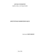 Konspekts 'Balstoties uz Ž.Piažē teorētisko pamatojumu, izzināt domāšanas īpatnības pirmsop', 1.