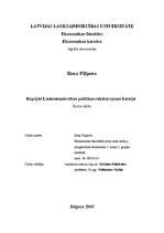 Referāts 'Kopējās lauksaimniecības politikas raksturojums Latvijā', 1.