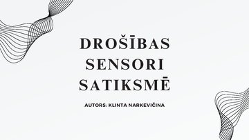 Prezentācija 'Drošības sensori satiksmē', 1.