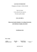 Diplomdarbs 'Bērna emocionālās labizjūtas  kā veselīga dzīvesveida nodrošināšanas iespējas pi', 1.