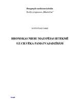 Konspekts 'Hroniskas nieru mazspējas ietekme uz cilvēka pamatvajadzībām', 1.