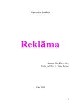 Referāts 'Reklāma', 1.