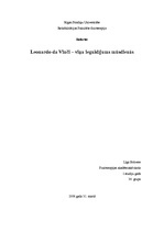 Referāts 'Leonardo da Vinči un viņa ieguldījums mūsdienās', 1.