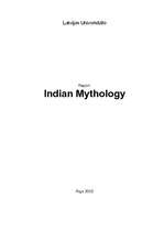 Referāts 'Indian Mythology', 1.