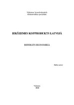 Referāts 'Iekšzemes kopprodukts Latvijā', 1.