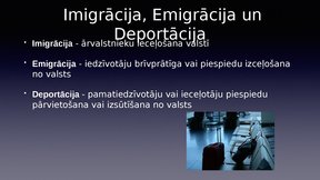 Prezentācija 'Iedzīvotāju migrācijas problēma Latvijā', 6.