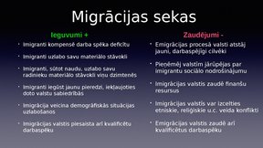 Prezentācija 'Iedzīvotāju migrācijas problēma Latvijā', 7.