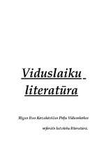 Referāts 'Viduslaiku literatūra', 1.