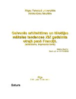 Referāts 'Galvenās arhitektūras un tēlotājas mākslas tendences 19.gadsimta otrajā pusē Fra', 1.