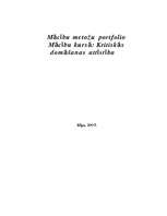 Konspekts 'Mācību metožu portfolio', 1.