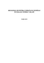 Referāts 'Reliģiskās iecietības veidošanās iespējas sociālajās zinībās 7.klasē', 1.