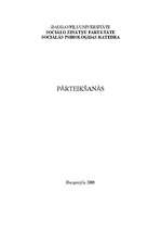 Referāts 'Pārteikšanās', 1.