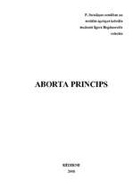 Referāts 'Aborta princips', 1.