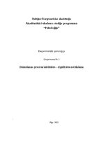 Referāts 'Domāšanas procesu labilitātes – rigiditātes noteikšana', 1.