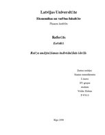 Referāts 'Raiņa audzināšanas individuālais ideāls', 1.