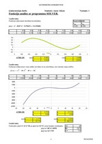 Paraugs 'Funkciju analīze ar programmu SOLVER', 1.