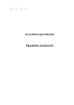 Prakses atskaite 'Kvalifikācijas prakse uzņēmumā "PF"', 1.