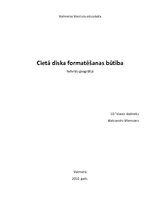 Referāts 'Cietā diska formatēšanas būtība', 1.