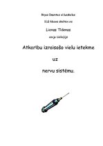 Eseja 'Atkarību izraisošo vielu ietekme uznervu sistēmu', 2.