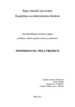 Paraugs 'Zemsprieguma tīkla projekts', 1.