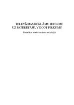 Referāts 'Televīzijas reklāmu ietekme uz patērētāju, veicot pirkumu', 1.