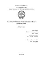 Referāts 'Par un pret nāvessodu: nāves attaisnojamība un (ne)pieļaujamība', 1.