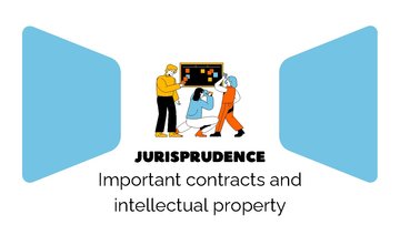 Prezentācija 'Jurisprudence - Important contracts and
intellectual property', 1.