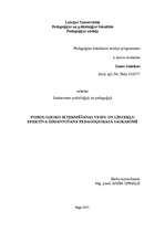 Referāts 'Psiholoģiskie ietekmēšanas veidi un līdzekļi pedagoģiskajā saskarsmē', 1.