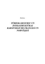 Referāts 'Tūrisma resursu un infrastruktūras raksturojums Francijā un Norvēģijā', 1.